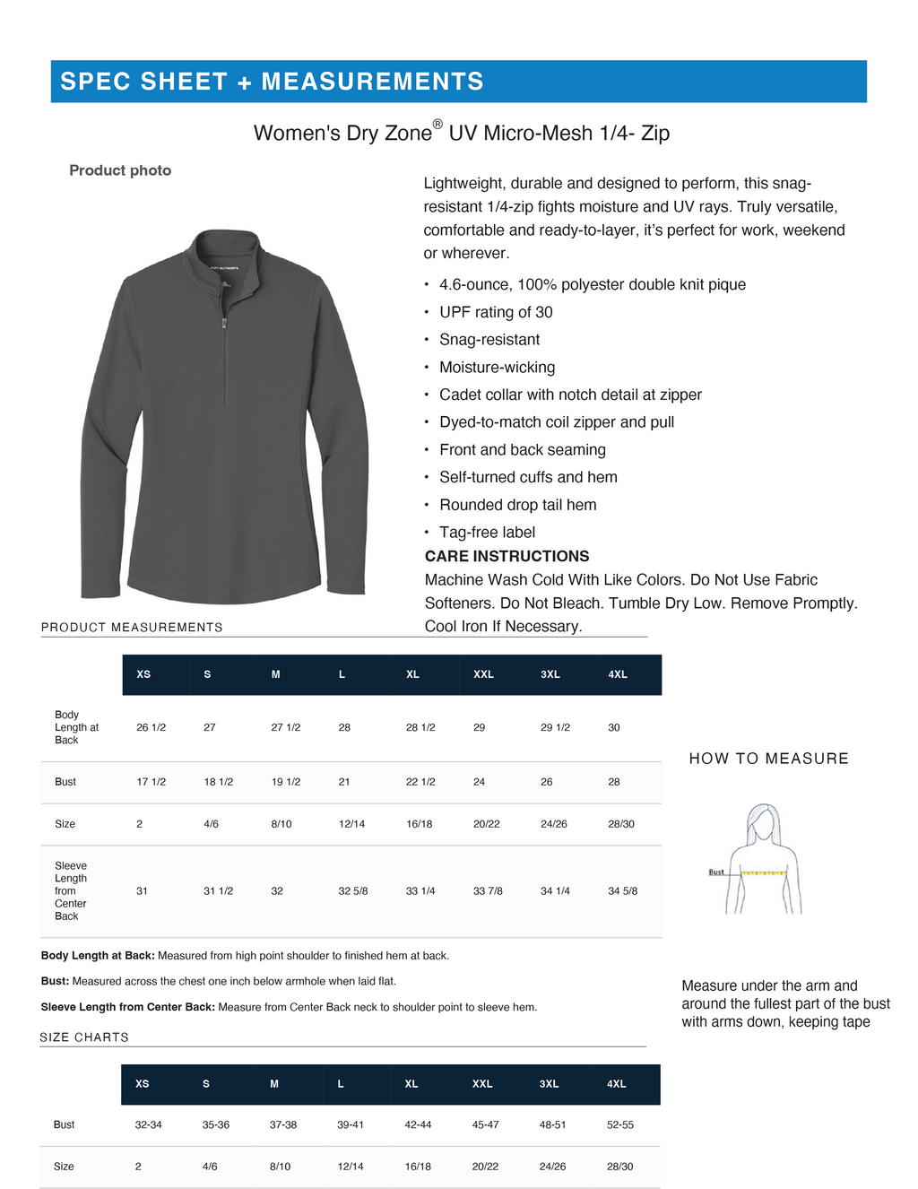 Custom Print Lightweight Women's & Unisex Dry Zone® UV Micro-Mesh 1/4-Zip