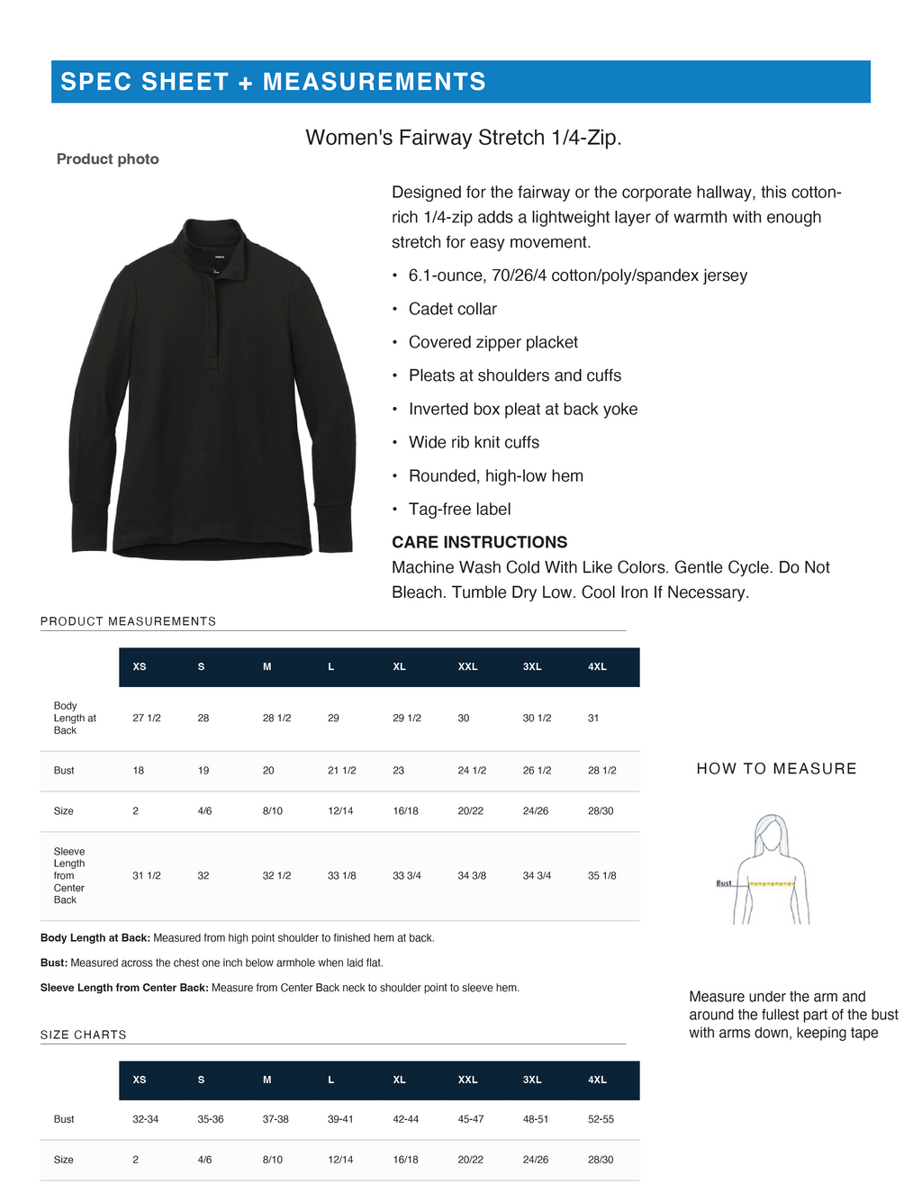 Custom Print Soft Feel Port Authority® Women's & Unisex Fairway Stretch 1/4-Zip
