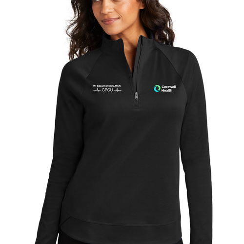 Custom Print Textured Port Authority® Women's & Unisex C-FREE® Cypress 1/4-Zip