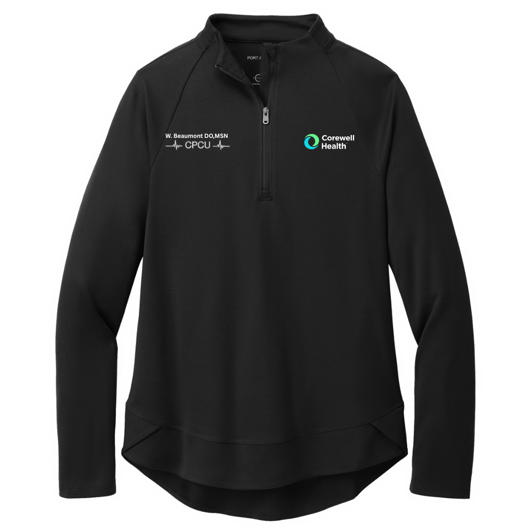 Custom Print Textured Port Authority® Women's & Unisex C-FREE® Cypress 1/4-Zip